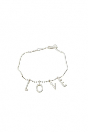 Design Letters L-O-V-E karkötő, ezüst | L-O-V-E bracelet, silver | Solinfo Shop