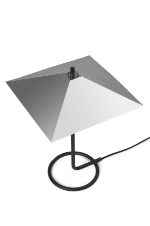 fermLIVING | Filo fényezett szögletes asztali lámpa | Filo table lamp square mirror polished | Home of Solinfo