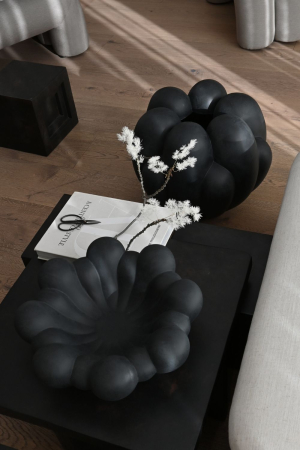 101 Copenhagen| Bloom nagy fekete tál | Bloom Tray Big Black | Home of Solinfo