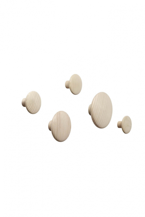 Muuto | Dots tölgyfa akasztó szett | Wood dots set, oak | Home of Solinfo