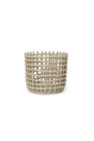 ferm LIVING | Nagy kerámia kosár kasmír | Ceramic Basket - Large Cashmere | Home of Solinfo
