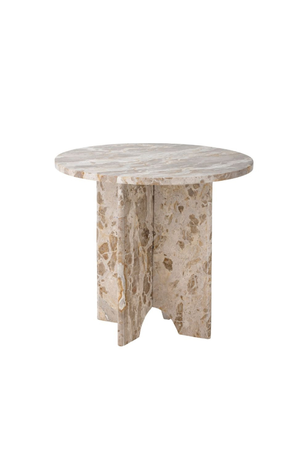 Bloomingville | Jasmia márvány lerakóasztal | Jasmia Side Table Brown Marble | Home of Solinfo 