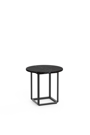 Florence Black Marquina lerakóasztal Ø50