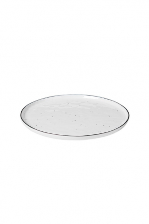 Broste fehér porcelán tányér, minimal design white porcelain plate