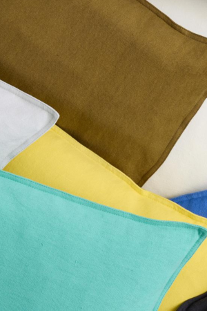 HAY | Lenvászon világoskék párna | Linen Cushion-60 x 60-Light blue | Home of Solinfo