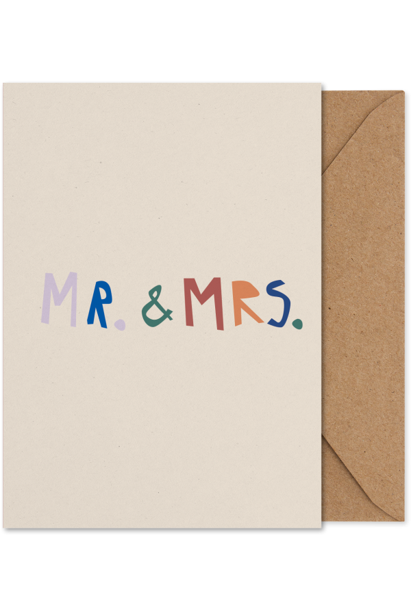 Paper Collective| Mr. & Mrs. képeslap | Mr. & Mrs. art card | Home of Solinfo