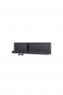 Muuto | Folded fekete polc 63 x 16,5 cm | Folded black shelves 63 x 16,5 cm | Home of Solinfo