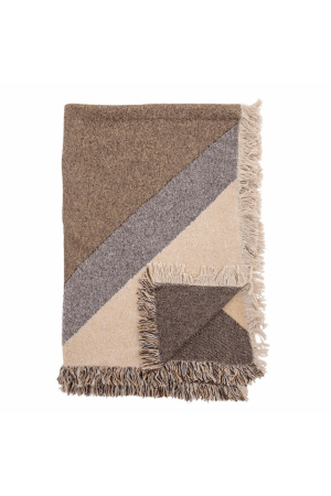 Bloomingville | Abel barna pléd | Abel throw, brown | Home of Solinfo