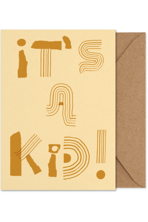 Paper Collective| It's a Kid képeslap | It's a Kid folded card | Home of Solinfo