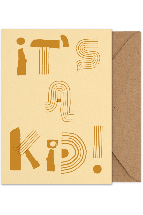 Paper Collective| It's a Kid képeslap | It's a Kid folded card | Home of Solinfo