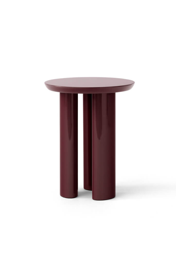 &tradition | Tung JA3 burgundi lerakóasztal | Tung side table burgundy red | Home of Solinfo