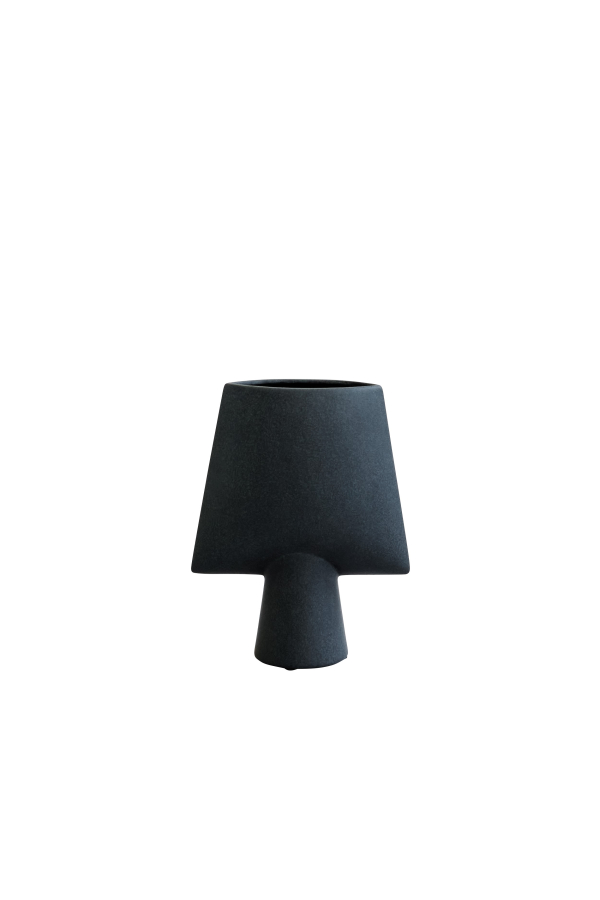 101 Copenhagen | Sphere Square fekete mini váza | Sphere vase square mini black | Home of Solinfo