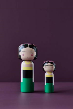 Lucie Kaas Frida Kahlo kokeshi baba | Frida Kahlo kokeshi doll | Solinfo Shop