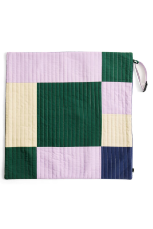 HAY | Hay levendula, zöld és kék szteppelt hordozható takaró 80 x 80 | HAY Dogs Travel Blanket-80 x 80-Lavender, green and blue Quilted | Home of Solinfo