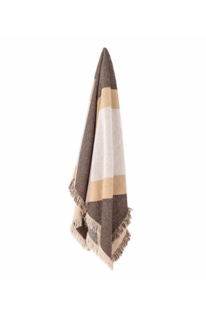 Bloomingville | Abel barna pléd | Abel throw, brown | Home of Solinfo