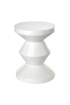 POLSPOTTEN | Zig Zag fehér ülőke | Zig Zag Stool White | Home of Solinfo