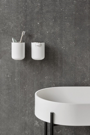 Menu | Bath fehér fali fogkefetartó | Toothbrush holder white, wall | Solinfo Shop