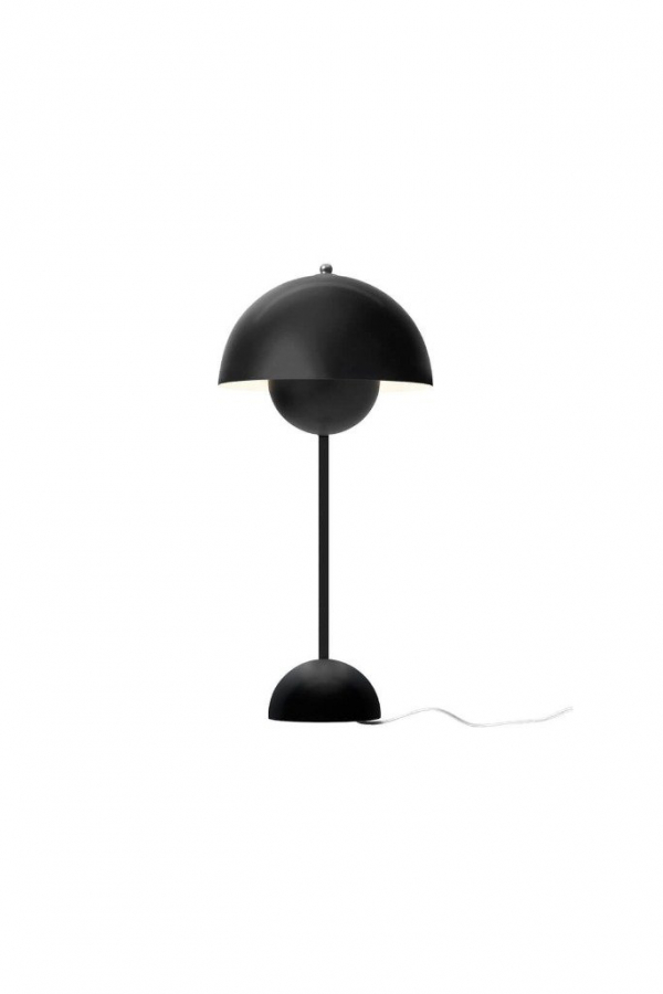 &Tradition | VP3 Flowerpot matt fekete asztali lámpa | VP3 Flowerpot table lamp, matt black | Solinfo Shop