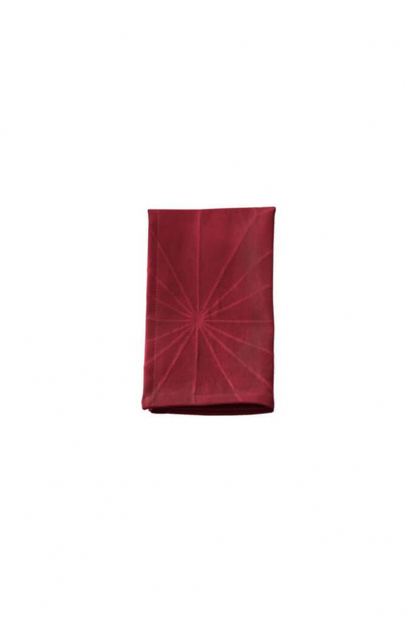 Novoform | Stars piros textil szalvéta szett | Stars cloth napkin set advent red | Solinfo Shop