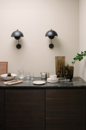 &tradition Flowerpot VP8 matt fekete falikar | Flowerpot VP8 matt black wall lamp | Home of Solinfo