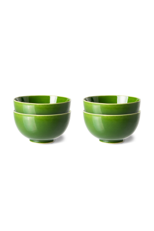 HK living | Emeralds zöld desszertes tál szett | Ceramic dessert bowl green | Home of Solinfo