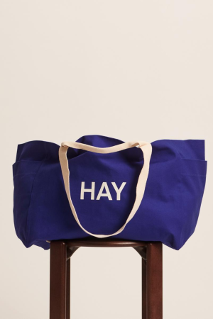 HAY | Weekend Organic kék L vászontáska | Weekend Bag (Organic)-Large-Electric blue | Home of Solinfo